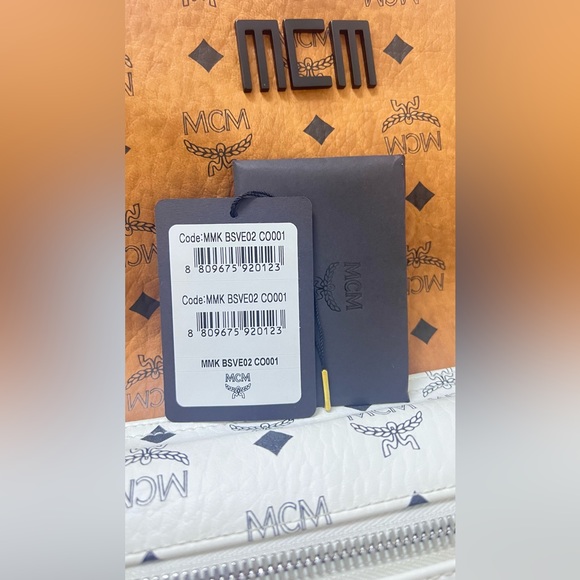 MCM stark backpack visetos monogram cognac - Picture 12 of 12